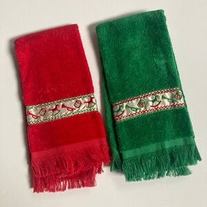 Christmas hand towels